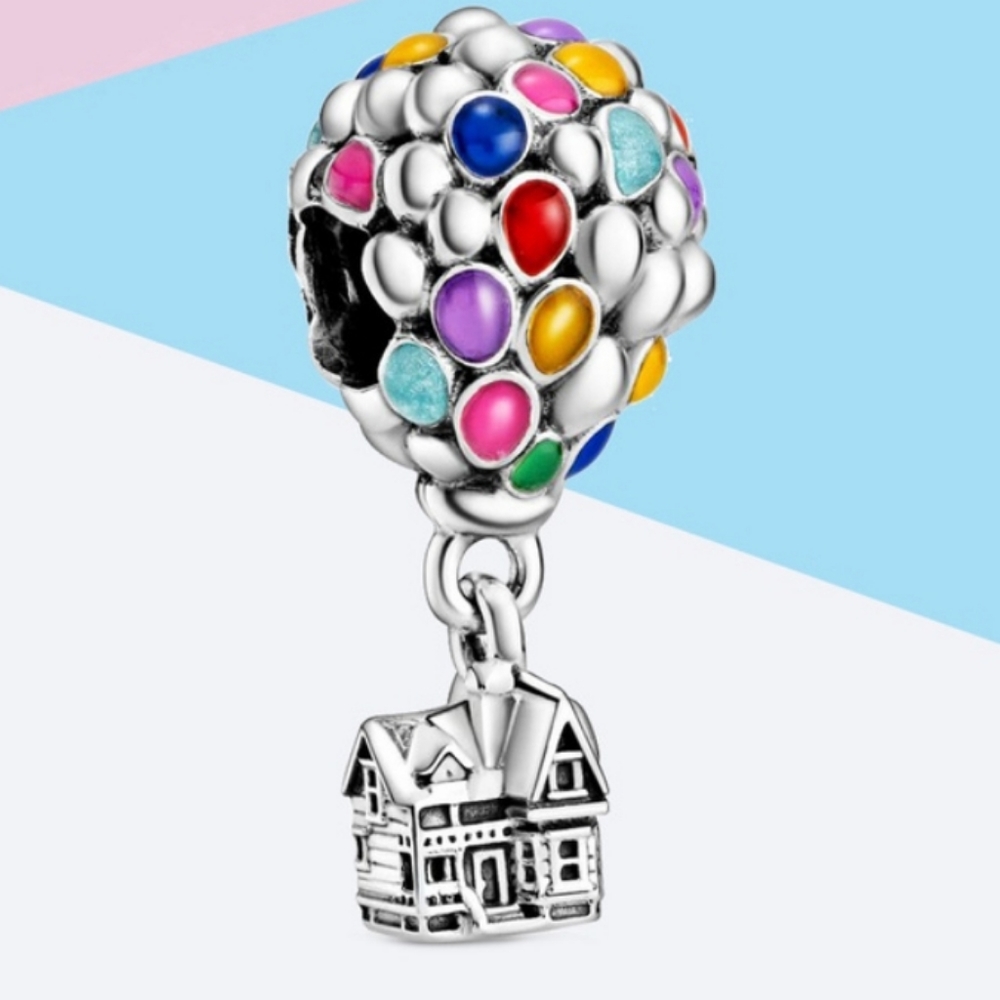 "Up" charm 925 sterling silver